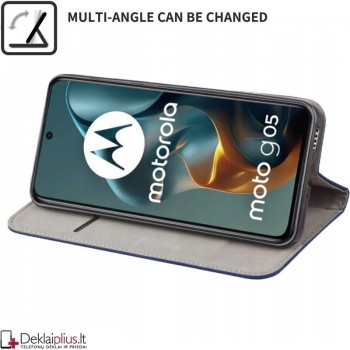 Telone dirbtinos odos dėklas - juodas (Motorola Moto G05/E15)